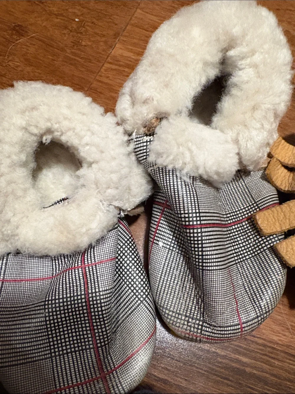 Freshly Picked Mixed Baby Moccasin Lot — Navy Stripe, Mustard, Silver, Plaid